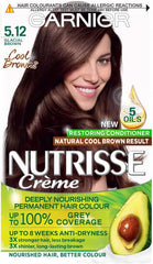 Garnier Nutrisse Permanent Hair Dye 5.12 Glacial Brown Permanent Hair Dye