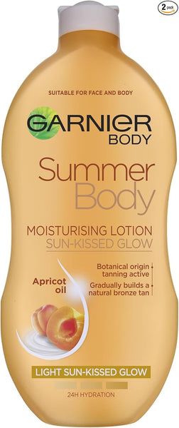 Garnier Skinactive Body Garnier Summer Body Gradual Self Tan Moisturiser Light, Hydrating Tanning Lotion for a Glowing Sunkissed Tan 250 ml