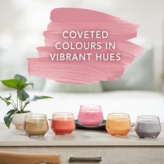 Yankee Candle Studio Scented Candle| Fresh Cut Roses Medium Candle | Long Burning Candles: 40-65 Hours | Stylish Glass Vessel Design | Perfect Gifts for Women, for Mum, Wedding & More