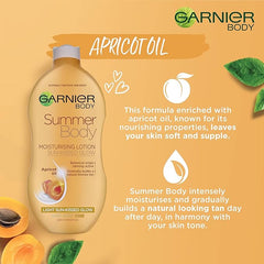 Garnier Skinactive Body Garnier Summer Body Gradual Self Tan Moisturiser Light, Hydrating Tanning Lotion for a Glowing Sunkissed Tan 250 ml