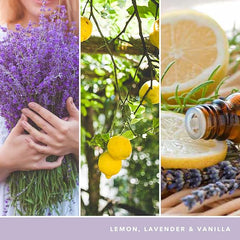 Yankee Candle Studio Scented Candle Lemon Lavender Medium Candle Long Burning Candles: 35-50 Hours Stylish Glass Vessel Design with Purple Wax Perfect Gifts for WomenGifts for MumWedding Gifts & More