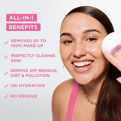 Garnier Micellar Cleansing Water For Sensitive Skin 125ml, Gentle Face Cleanser & Makeup Remover, Travel Size, Fragrance Free, Recognised By The British Skin Foundation, Use With Reusable Micellar Eco Pads