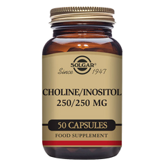 Solgar-Choline 250 mg / Inositol 250 mg Vegetable Capsules - Pack of 50