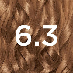 Garnier Nutrisse Permanent Hair Dye, Natural-looking, hair colour result, For All Hair Types, 6.3 Golden Light Brown