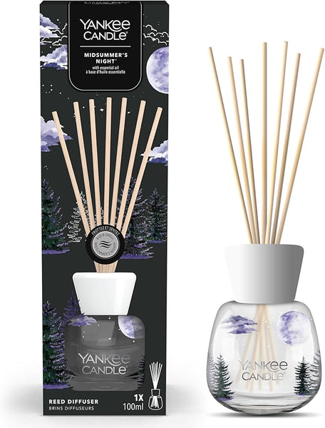 Yankee Candle Signature Reed Diffuser | Midsummer's Night | 100ml | up to 10 Weeks of Fragrance | Perfect Gifts for Women