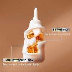 Garnier Permanent Hair Colour, Nutrisse Blonde Lift, Blonde For Dark Hair, With Anti-Brass Conditioner, For Non-Coloured Hair, Cruelty Free, Vegan Formula, Shade UL3 Honey Blonde