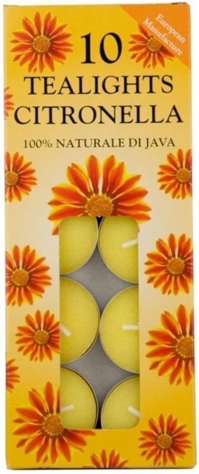 Price's Candles Citronella Tealights Pack of 10 [Energy Class A]