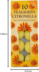 Price's Candles Citronella Tealights Pack of 10 [Energy Class A]