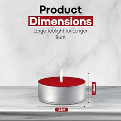 Price's Petali Brand Scented Tealights | 25 Pack Tealights 4 Hour Burn Time | Available in Multiple Scents (Apple Spice)