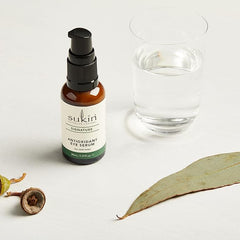 Sukin Signature Antioxidant Eye Serum 35ml - with a blend of Aloe Vera and Cucumber; cruelty free & vegan friendly - fragrance free, fight the signs of premature ageing.