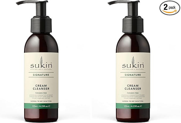Sukin Cream Cleanser (125ml pump) (Pack of 2)