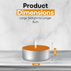 Price's Petali Brand Scented Tealights | 25 Pack Tealights 4 Hour Burn Time | Available in Multiple Scents (Citrus) Visit the Price's Store