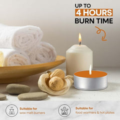 Price's Petali Brand Scented Tealights | 25 Pack Tealights 4 Hour Burn Time | Available in Multiple Scents (Citrus) Visit the Price's Store