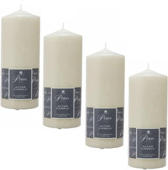 4 x Prices Ivory Altar Candle 200mm X 80mm 100 Hours Burn Time