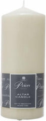 4 x Prices Ivory Altar Candle 200mm X 80mm 100 Hours Burn Time