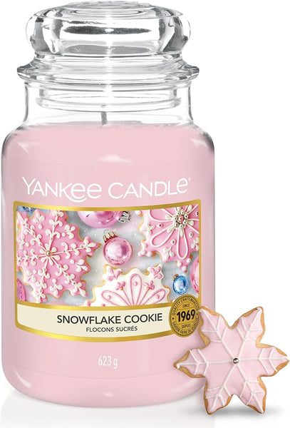 Yankee Candle Scented Candle | Snowflake Cookie Large Jar Candle | Long Burning Candles: up to 150 Hours | Perfect Gifts for Women
