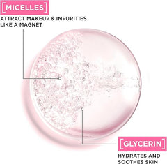 Garnier Micellar Cleansing Water For Sensitive Skin 125ml, Gentle Face Cleanser & Makeup Remover, Travel Size, Fragrance Free, Recognised By The British Skin Foundation, Use With Reusable Micellar Eco Pads