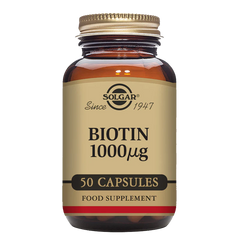 Solgar-Biotin 1000 mcg Vegetable Capsules - Pack of 50
