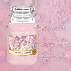 Yankee Candle Scented Candle | Snowflake Cookie Large Jar Candle | Long Burning Candles: up to 150 Hours | Perfect Gifts for Women