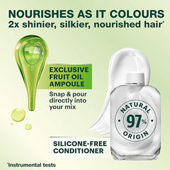Garnier Nutrisse Creme Brown Hair Dye Permanent, Up to 100 percent Grey Hair Coverage, 90 percent Natural origin formula, No Ammonia, with 5 Fruit Oils, 4.13 Luminous Chestnut, 75 ml