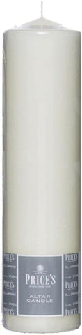 Price's Candles - Altar Candle - 300mm x 80mm - Unscented - Up to 50 Hour Burn Time - Smokeless & Dripless - for All Occasions