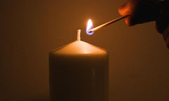 Price's Candles - Altar Candle - 100mm x 80mm - Unscented - Up To 50 Hour Burn Time - Smokeless & Dripless [Energy Class A]