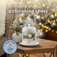 Yankee Candle Scented Candle | Sparkling Snow Large Jar | Long Burning Candles: up to 150 Hours | Perfect Christmas Gifts for Women