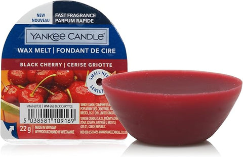 Yankee Candle Wax Melts | Black Cherry | Up to 8 Hours of Fragrance | 1 Count