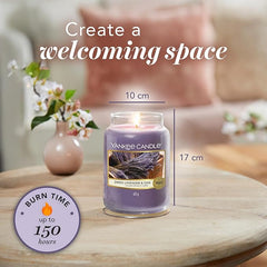 Yankee Candle Scented Candle | Dried Lavender & Oak Large Jar | Long Burning Candles: up to 150 Hours | Perfect Gifts for Women