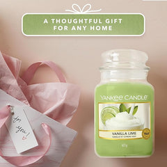 Yankee Candle Scented Candle | Vanilla Lime Large Jar | Long Burning Candles: up to 150 Hours | Perfect Gifts for Women