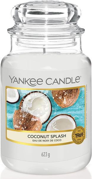 Yankee Candle Scented Candle | Coconut Splash Large Jar | Long Burning Candles: up to 150 Hours | Perfect Gifts for Women