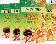 Twinings Gingerbread Green Tea, 80 Envelopes (Multipack of 4 x 20 Envelopes)