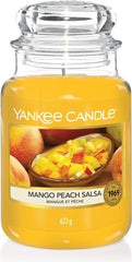 Yankee Candle Scented Candle | Mango Peach Salsa Large Jar | Burn Time: up to 150 Hours | Perfect Gifts for Women