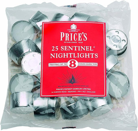 Prices Patent Candles Sentinel Nightlight Bag, Pack of 25 [Energy Class A]