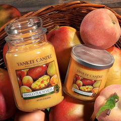 Yankee Candle Scented Candle | Mango Peach Salsa Large Jar | Burn Time: up to 150 Hours | Perfect Gifts for Women