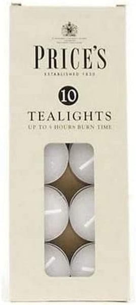 Prices Tealights Box White X10 [Energy Class A]