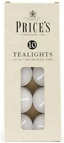Prices Tealights Box White X10 [Energy Class A]
