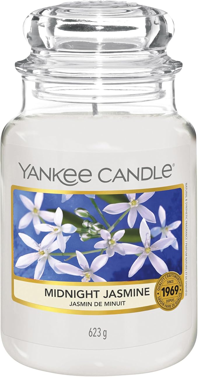 Yankee Candle Scented Candle | Midnight Jasmine Large Jar | Long Burning Candles: up to 150 Hours | Perfect Gifts for Women