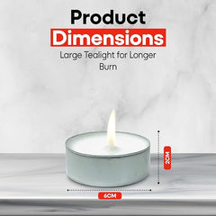 Price's - Maxi Tealights - Pack of 12 - Unscented - 10 Hour Burn Time - Quality White Wax [Energy Class A]