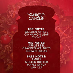 Yankee Candle Scented Candle | Red Apple Wreath Large Jar Candle | Long Burning Candles: up to 150 Hours