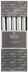 Price's Candles - 10" Venetian Wrapped Dinner Candles - Wine Red - 10 Pack - 7 Hour Burn Time - Unscented - Non-Drip - Solid Colour - Multi-Purpose