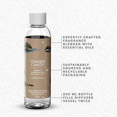 Yankee Candle Signature Reed Diffuser Refill | Amber & Sandalwood | 200ml | Up to 20 Weeks of Fragrance | Perfect Gifts for Women