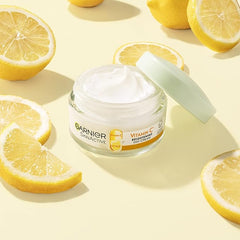 Garnier Vitamin C Brightening Day Cream 50ml, Face Moisturiser to Nourish Skin, Smooth Lines & Boost Glow, With Vitamin C and Super Citrus For Radiant, Healthy Skin