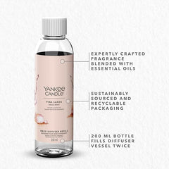 Yankee Candle Signature Reed Diffuser Refill | Pink Sands | 200ml | Up to 20 Weeks of Fragrance | Perfect Gifts for Women