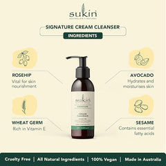 Sukin Cream Cleanser (125ml pump) (Pack of 2)