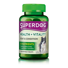 Vitabiotics SuperDog Health & Vitality (60 Chewable Tablets)