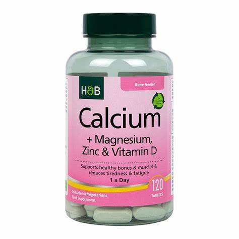 Holland & Barrett-Calcium Magnesium Vitamin D & Zinc 120 Tablets