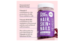 Free Soul Hair, Skin, & Nails Gummies | Hair Growth & Skin Health Supplement