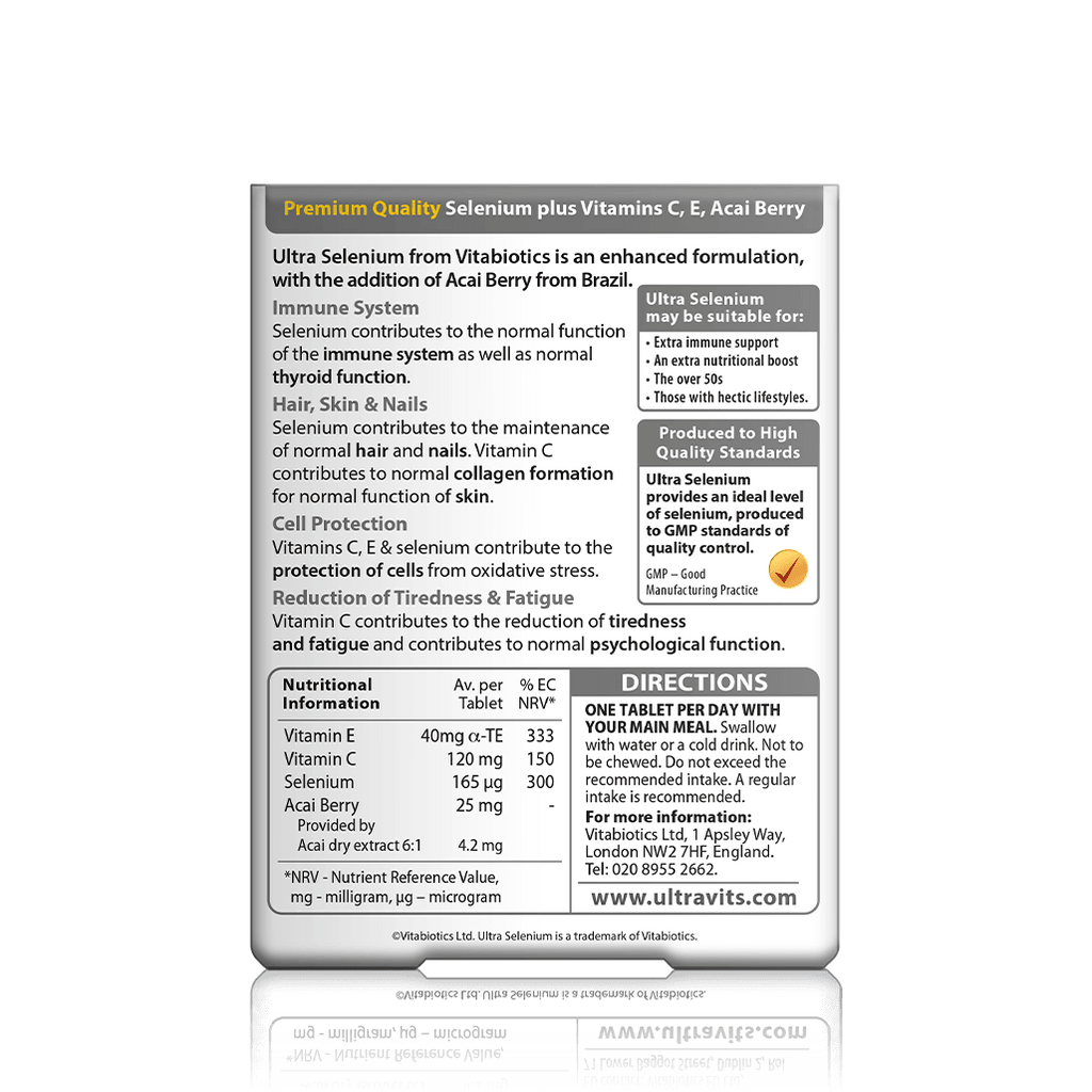Ultra Selenium Vitabiotics Ultra Selenium (30 Tablets) – Grovz.co.uk