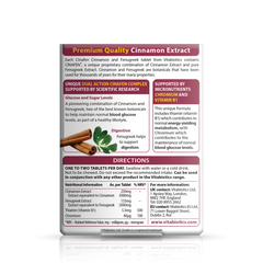 Vitabiotics Cinafen Cinnamon and Fenugreek (60 tablets)